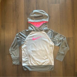 Nike Pink and Gray Athletic Hoodie